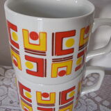 6 vintage Tognana cups 70's