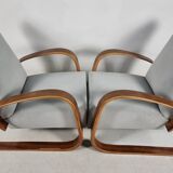 Armchairs in Walnut by Miroslav Navratil for Up Zavody, 1940s