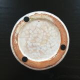 Raku flowerpot with apple decor