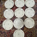 10 assiettes plates Moulin des Loups Beauce