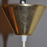 Suspended glass molded and vintage 70s in metal