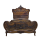 Louis XV style bed in walnut from the 1900s