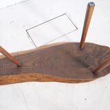 Brutalist tripod side table