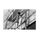 Young Indian perched on a scaffolding