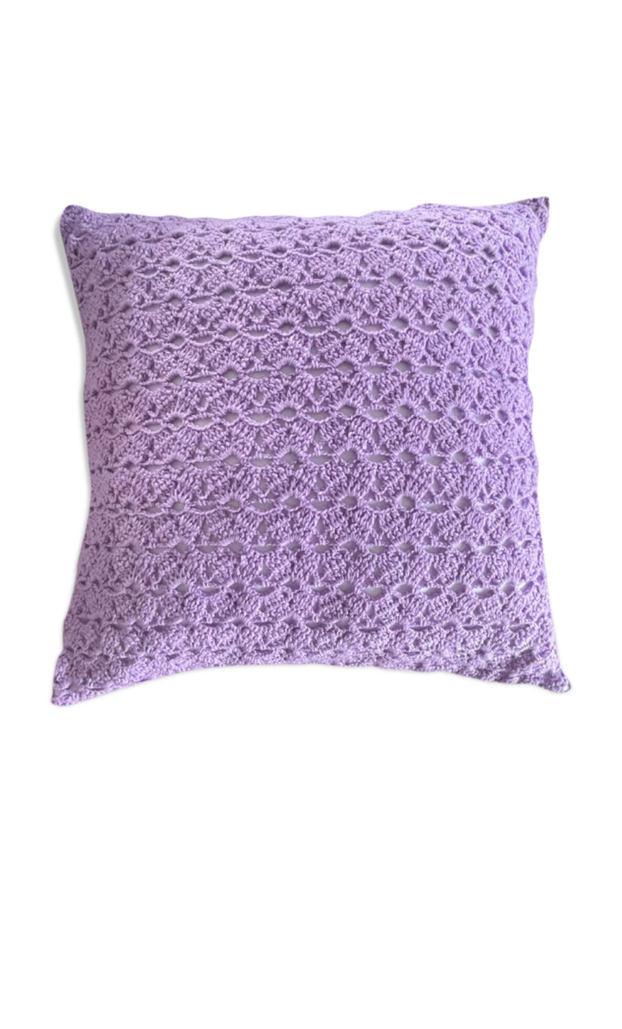 Vintage crochet cushion
