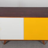 Yellow and white sideboard by Jiri Jiroutek, model U-452, 1960