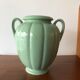 Green vintage water vase