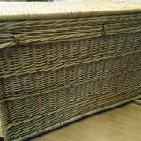 Rattan travel trunk