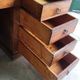BUREAU A 9 TIROIRS EN NOYER 1900