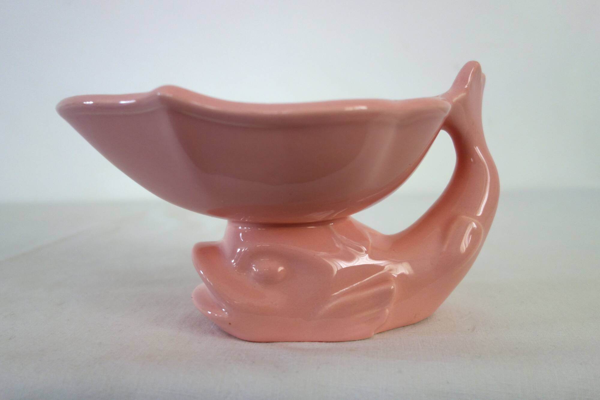 Vintage earthenware fish pocket from Salins