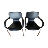 Lot of two design armchairs