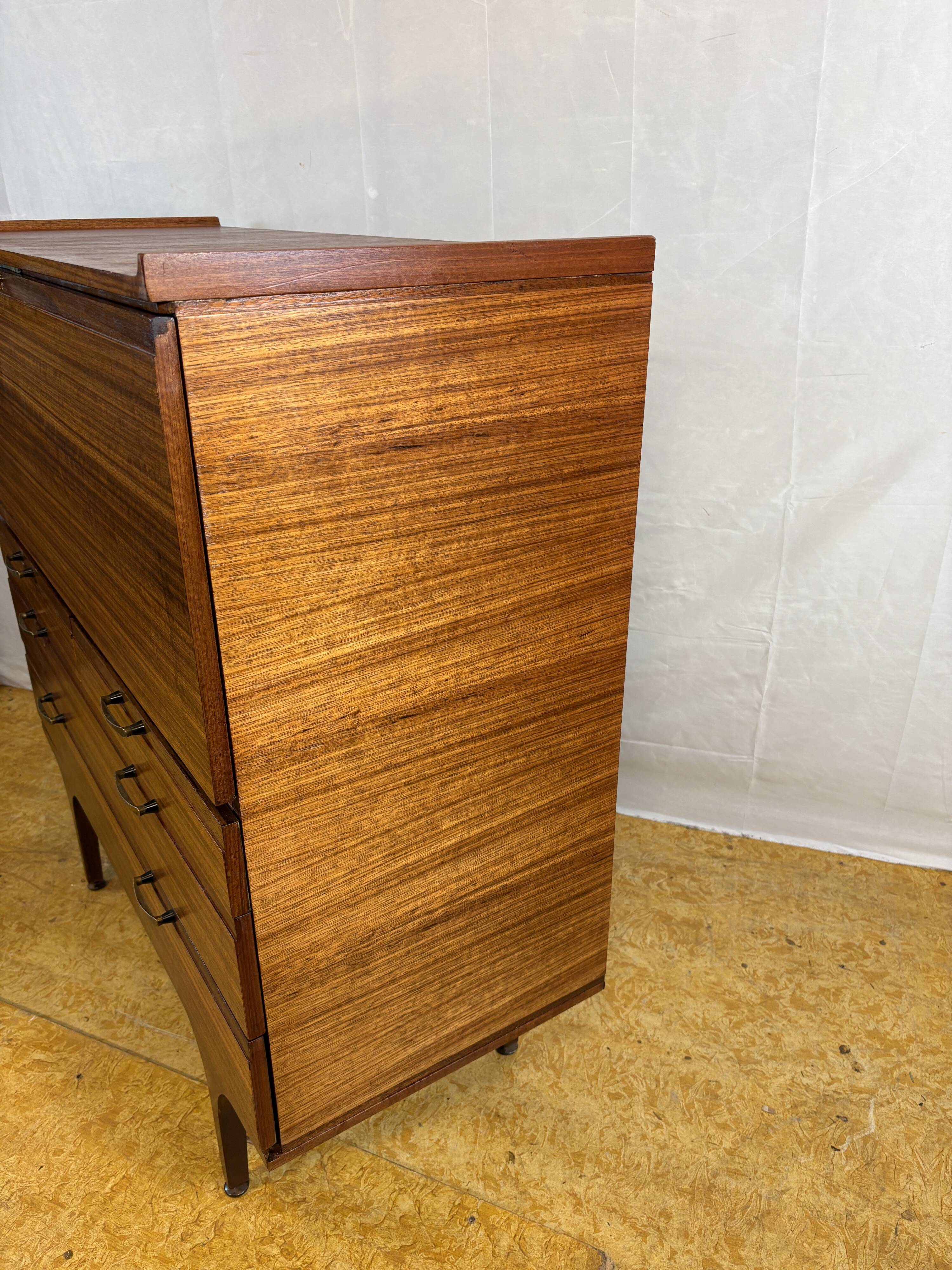Mid-Century Retro Vintage Teak Bureau / Desk by Meredew 1960  Large Writing