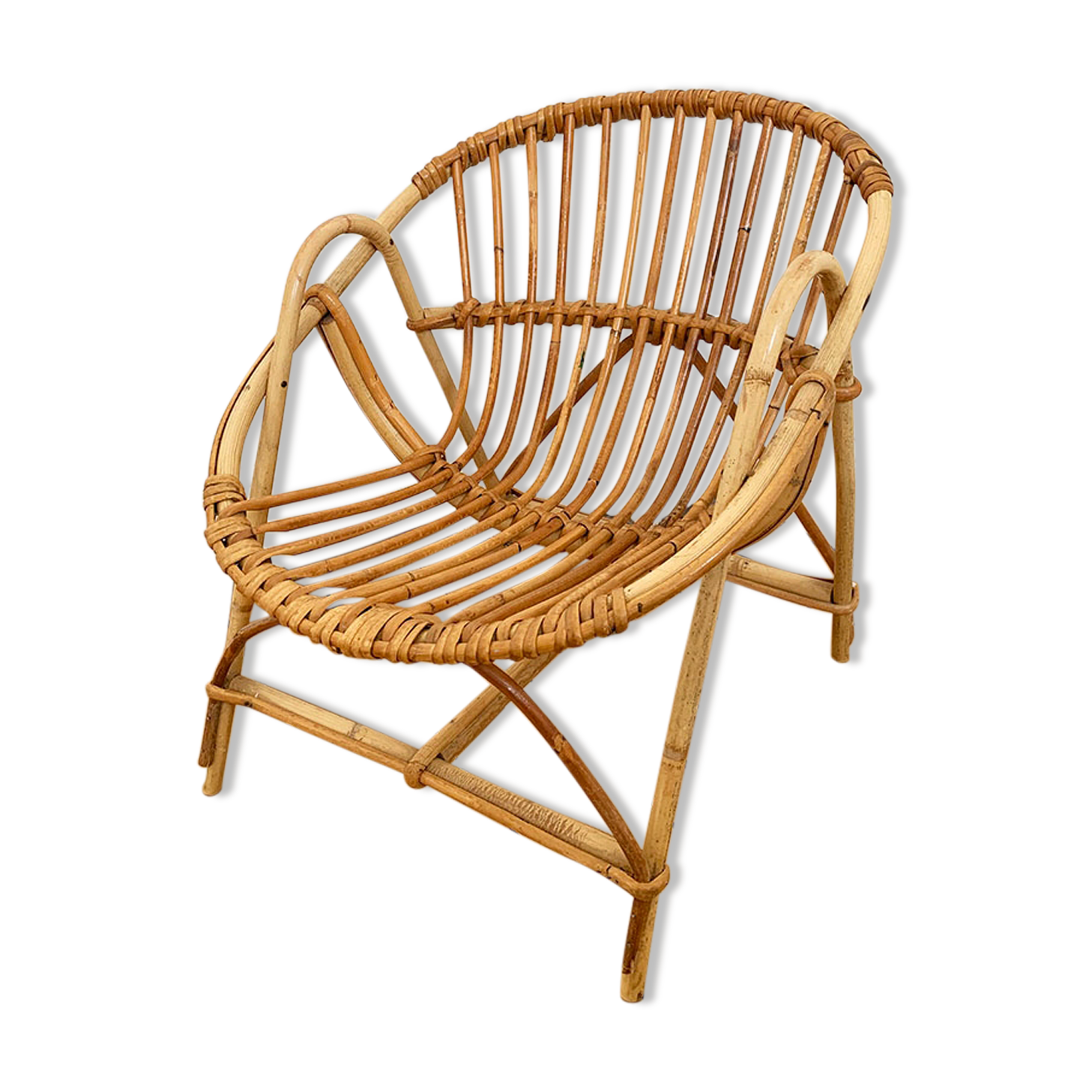 Child chair in rattan