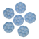Set of 6 shell plates