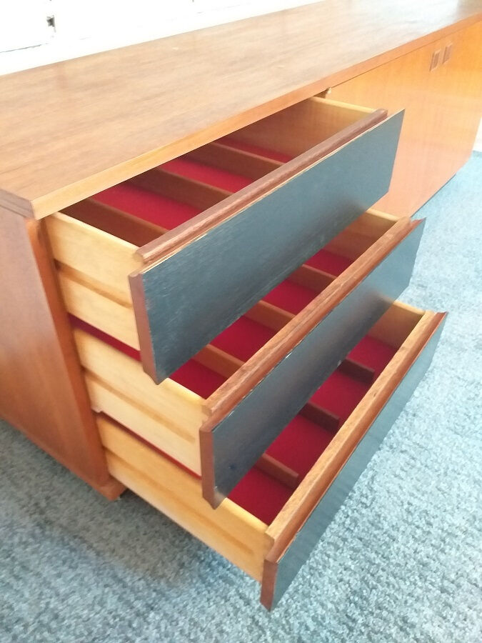 Louis Paolozzi sideboatd in teak modernist design 60