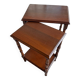 2 tables gigognes en bois pied moulé
