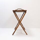 Mid-century colonial style bamboo folding table
