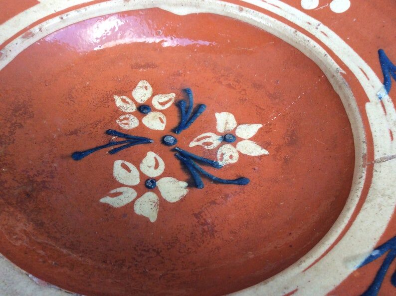 Vintage French pottery bowl