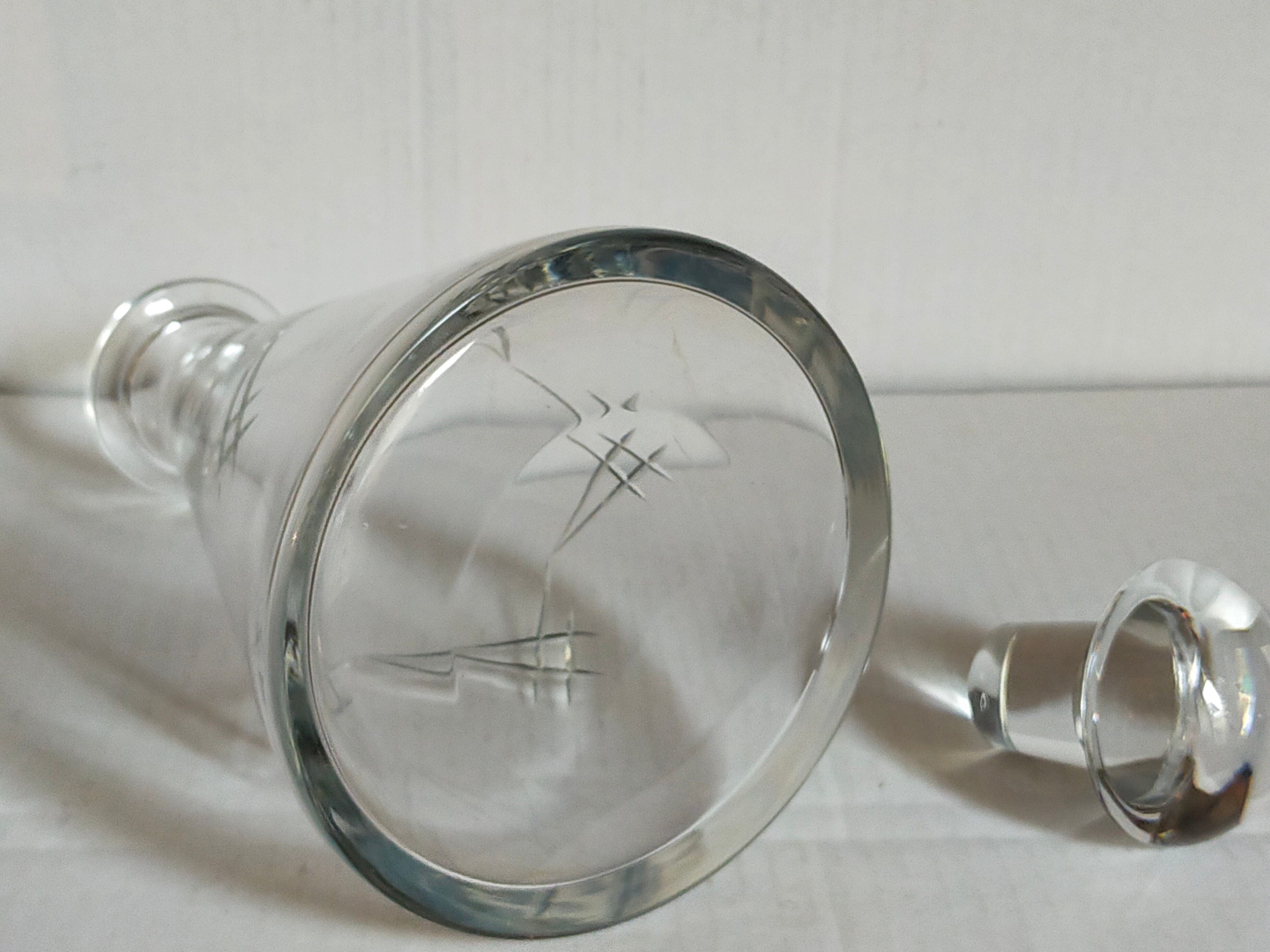 Art-Deco crystal decanter early twentieth century
