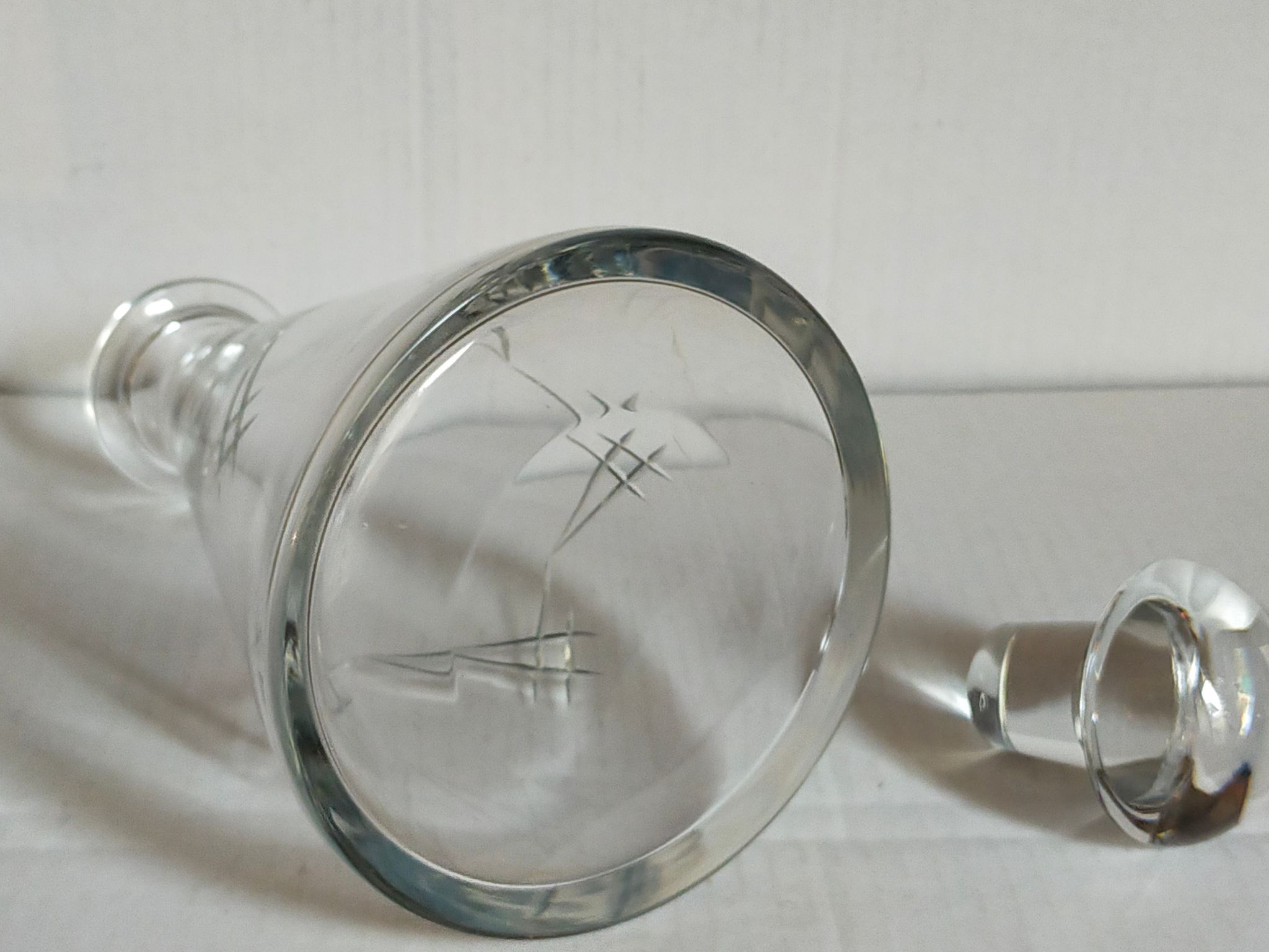 Carafe en cristal Art-Déco début XXème