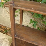 Old solid oak corner shelf