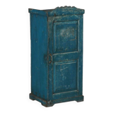 Indian buffet antique blue wardrobe teak wood patina and original piece