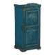 Indian buffet antique blue wardrobe teak wood patina and original piece