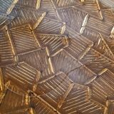 Smoked glass Art Deco tray