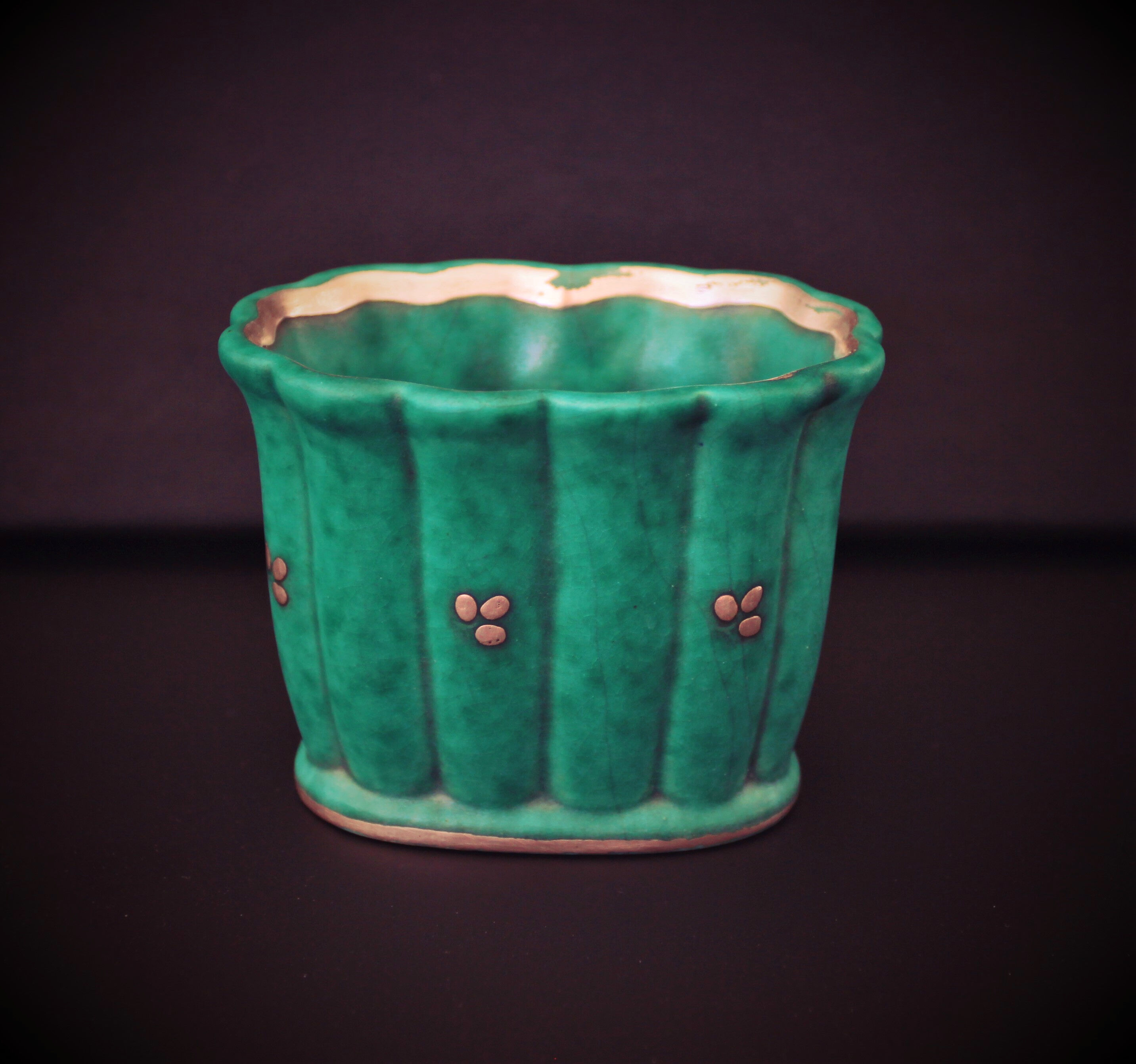 10 ceramic pieces from the Argenta collection by Gustavsberg, Art Deco period (c. 1940)