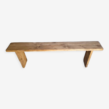 Solid wood bench patinated 160cm