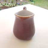 Vintage pitcher in enamelled sandstone from the 1960s