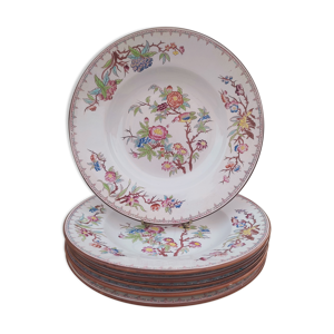 6 assiettes creuses sarreguemines