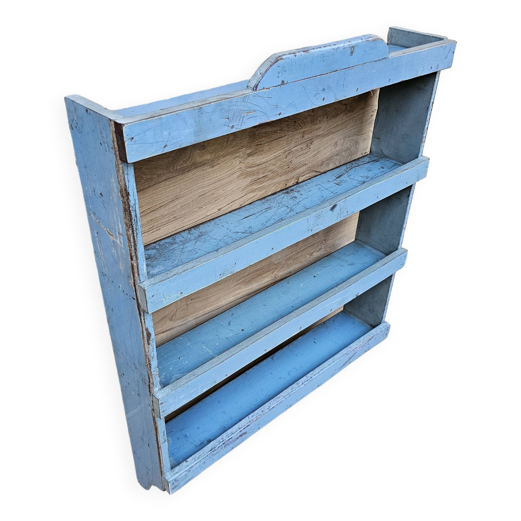 Burmese teak wall shelf