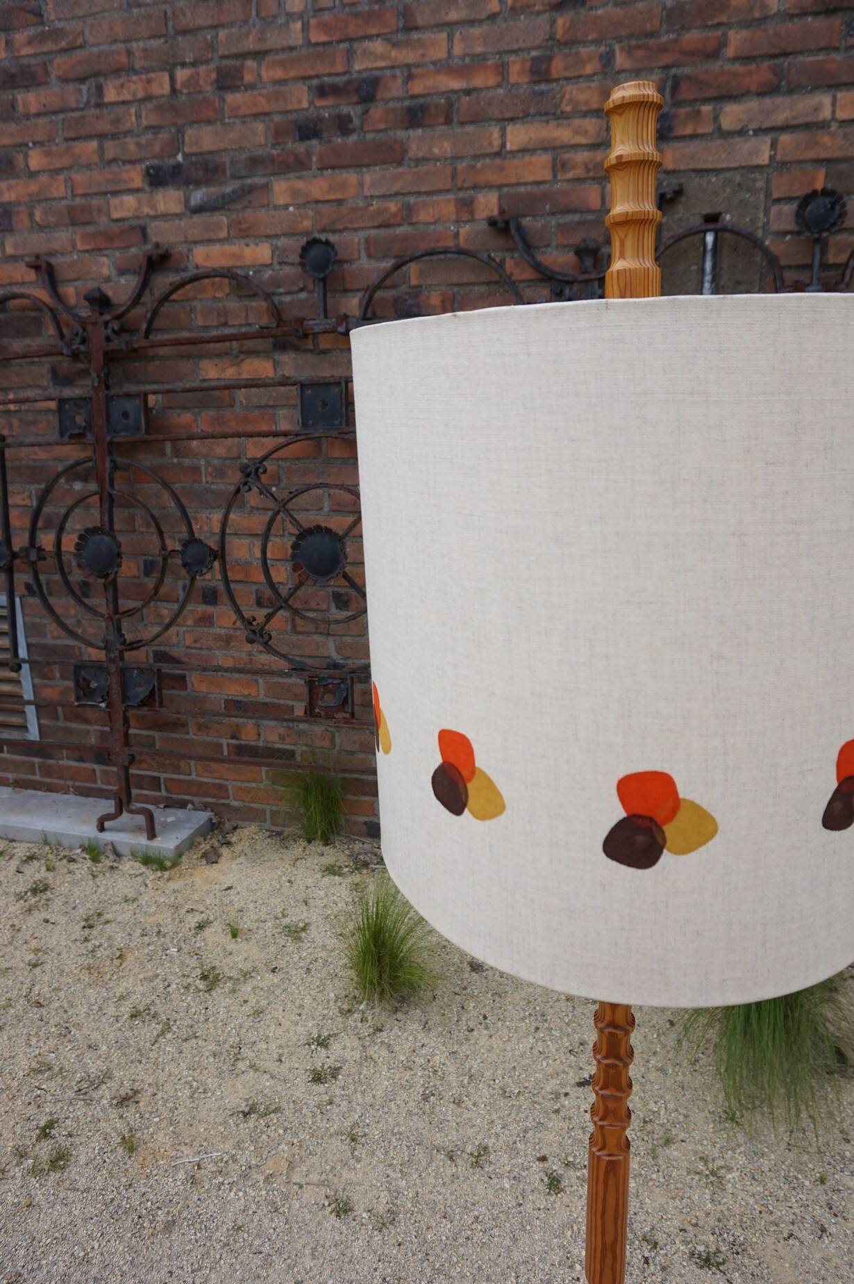 Mid-Century Scandinavian Pine Floor Lamp by Temde, 1960s