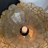 Mother-of-pearl and brass suspension