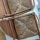 Paire chaise enfant paille design 1950/1960