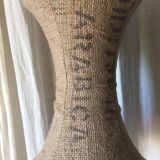 Tam-tam tab dressed in burlap and canvas