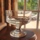 Baccarat crystal champagne coupes, (Haut-Brion model?)