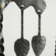Hand-Forged Wrought Iron Brutalist Candelabra, Scandinavia — circa 1960s/1970s