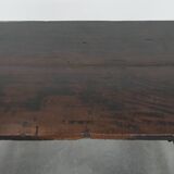 Antique Spanish table from the early 18th century with  a cast iron base