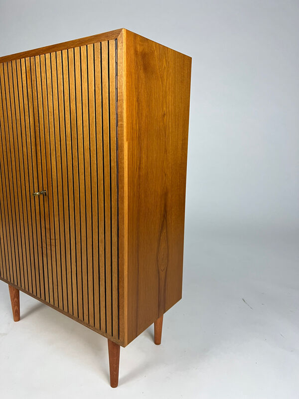 Cabinet en teck des années 50 par Erich Stratmann, idée vintage des années 60-70.