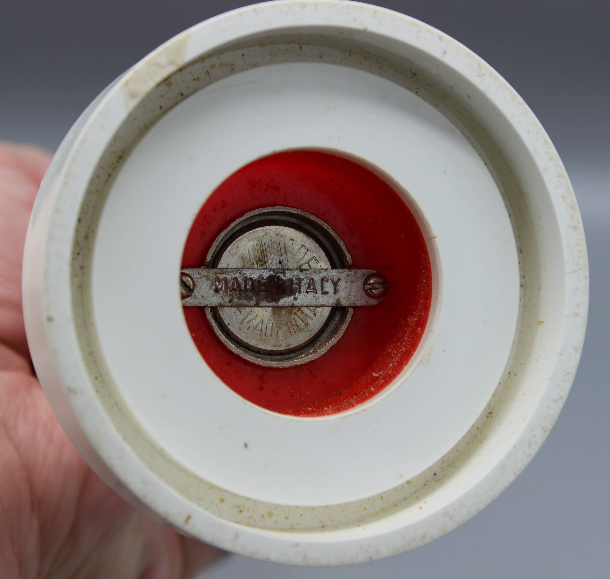 Old vintage pepper mill pop 70 guzzini design orange - large model