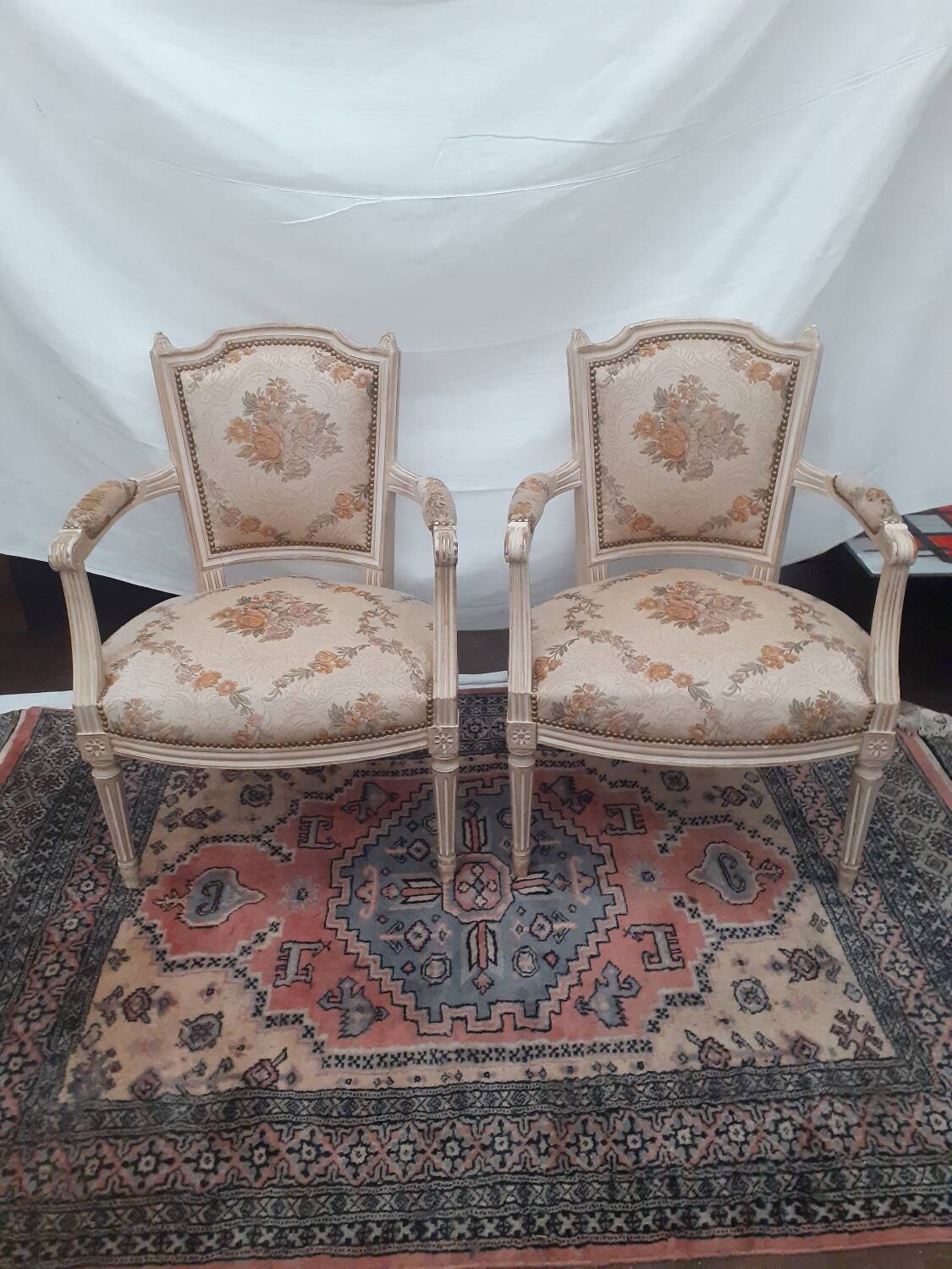 Lot of Louis XVI style armchairs