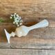 Beige opaline vase