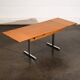 Extendable work table with chrome legs