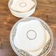16 flat plates, "Deauville" model, Sarreguemin earthenware factory