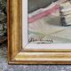 Set of oil paintings "Asparagus & eggs" and "Melon" by Alexandre Denonne
