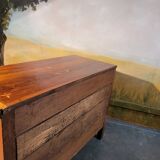 Commode époque Louis XVI en noyer massif