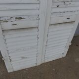 Wooden shutters louvers 2 swings L 49.5 x H 152 cm