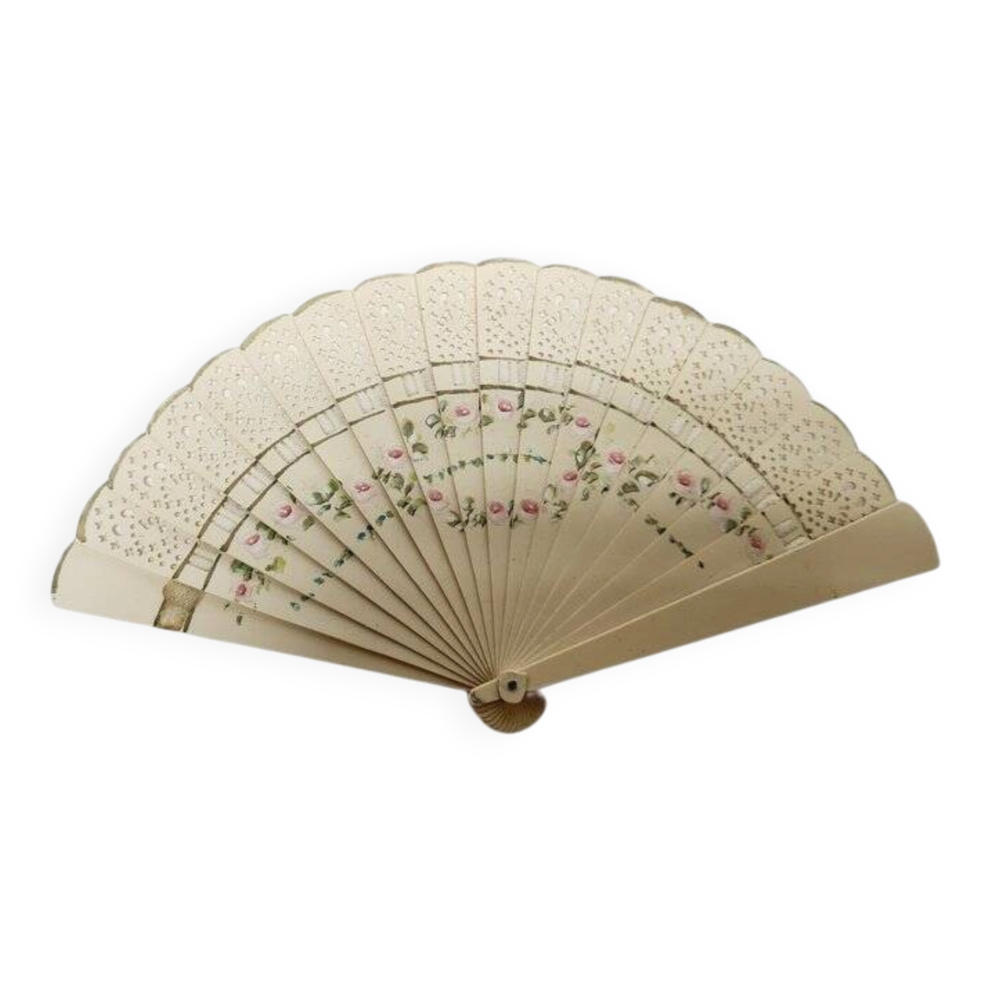 Art Nouveau Austro-Hungarian celluloid fan, 1900s